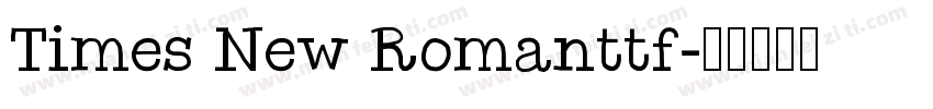 Times New Romanttf字体转换